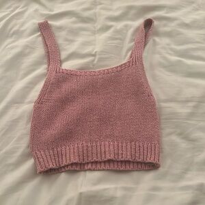 Pink Zara cropped top